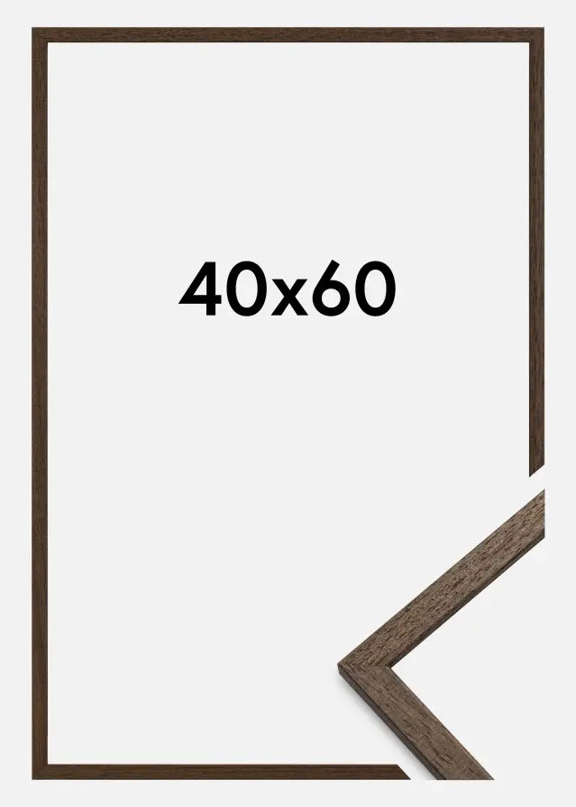 Ramme Edsbyn Akrylglass Valnøtt 40x60 cm