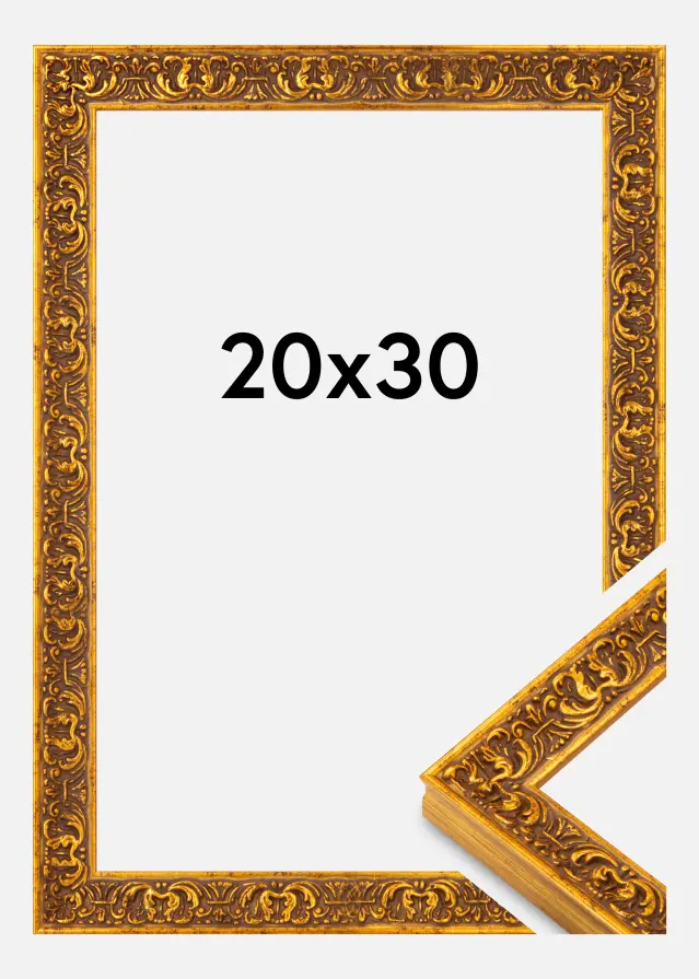 Ramme Amber Akrylglass Gull 20x30 cm