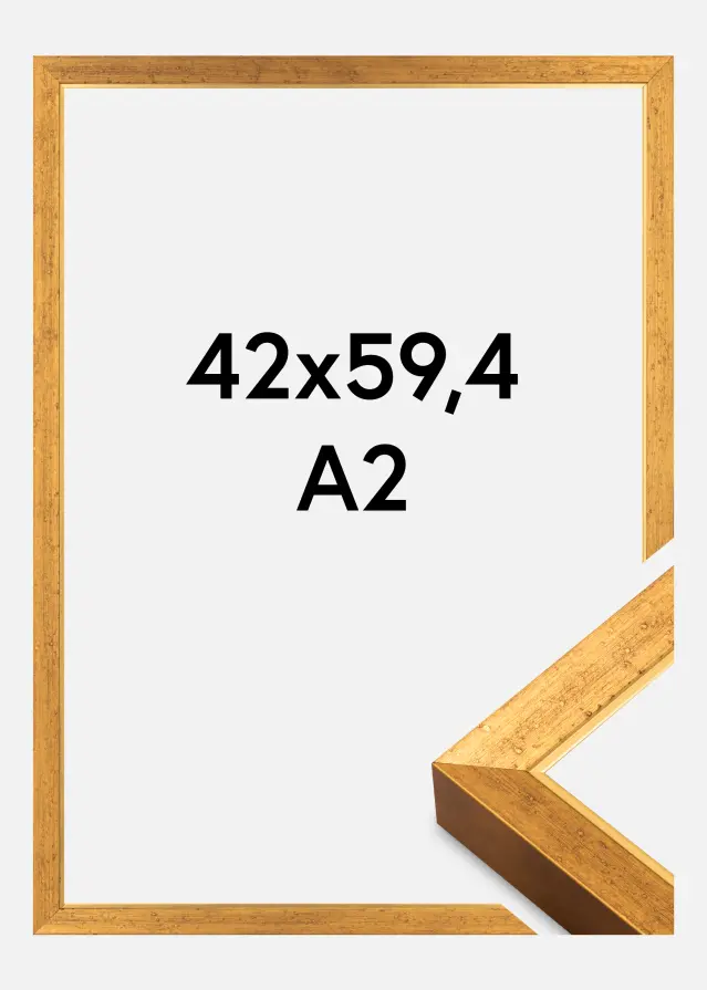 Ramme Brema Akrylglass Gull 42x59,4 cm (A2)