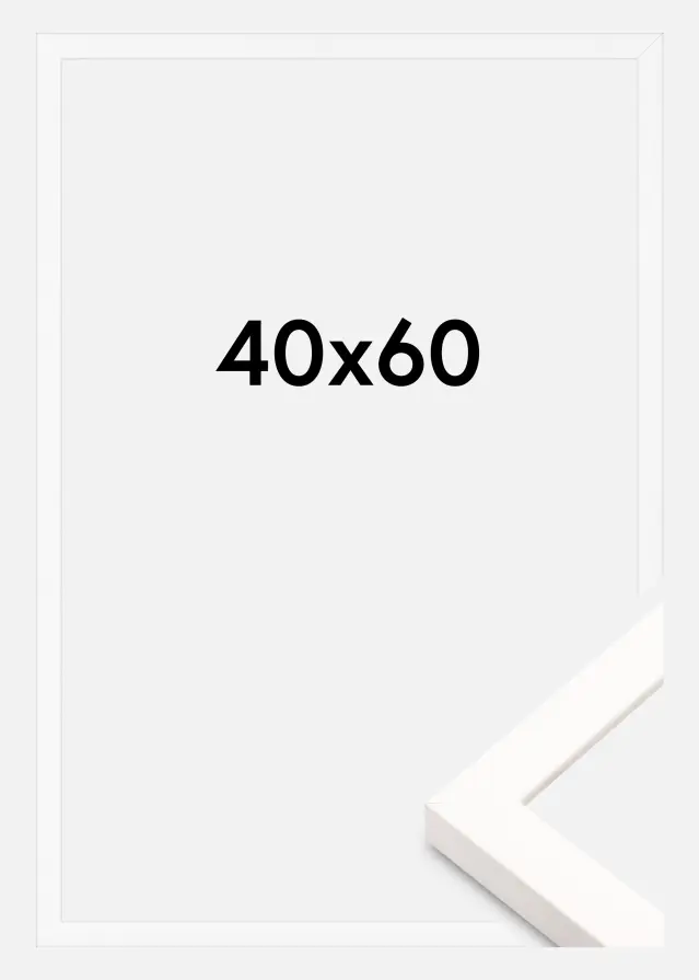 Ramme Brooke Akrylglass Hvit 40x60 cm