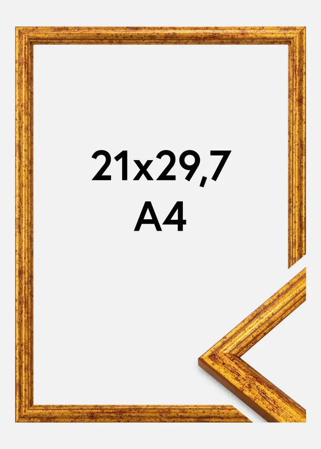 Ramme Claudia Akrylglass Gull 21x29,7 cm (A4)