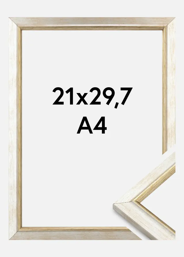 Ramme Marisa Akrylglass Sølv 21x29,7 cm (A4)