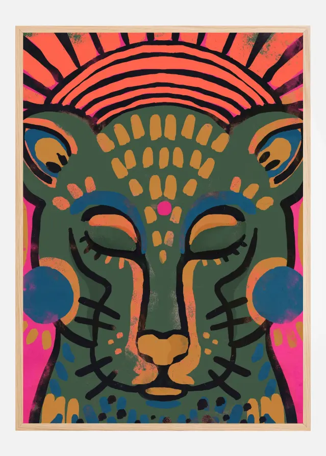 Tiger (Colored Version) Plakat