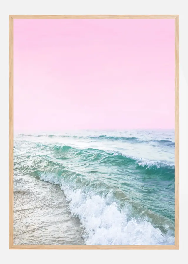 Pink Sky Beach Plakat