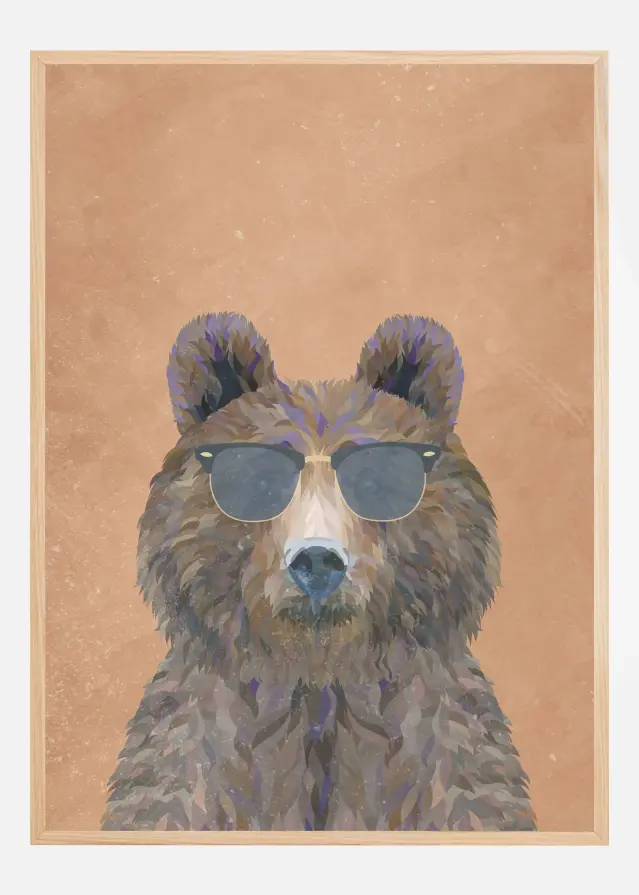 Cool Bear Portrait Plakat