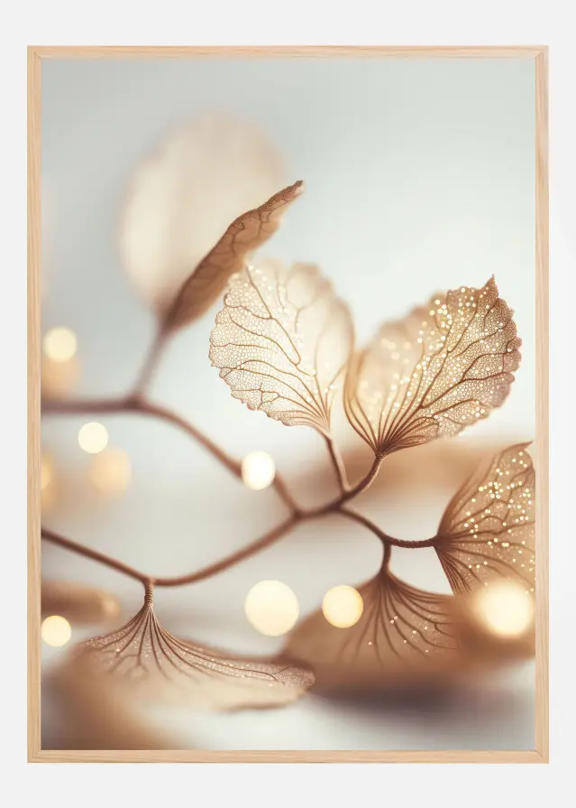 Filigree Leafs Plakat