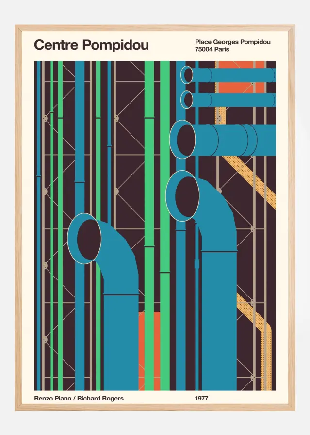 Pompidou Plakat