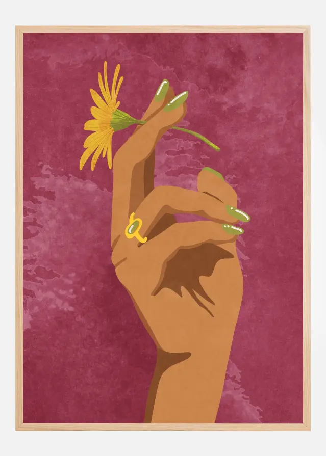 Smoking Flower Plakat