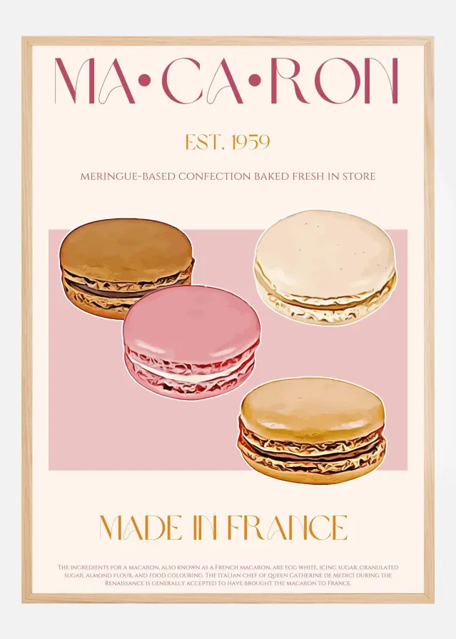 Macaron Print Plakat