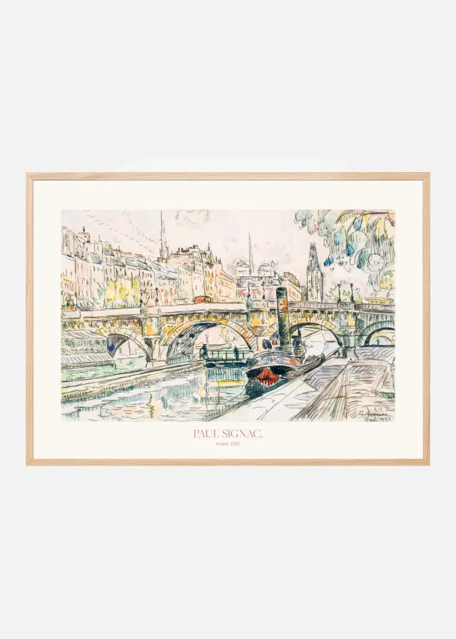 Tugboat At the Pont Neuf Plakat