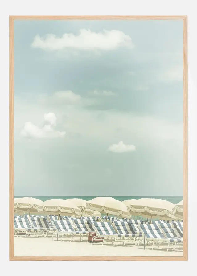 Vintage beach scene Plakat
