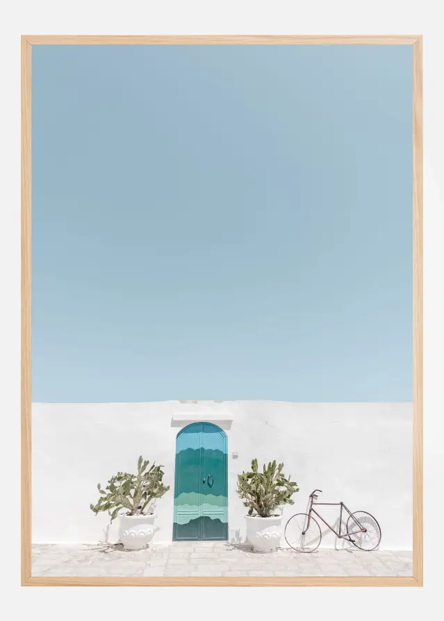 Ostuni blue door Plakat