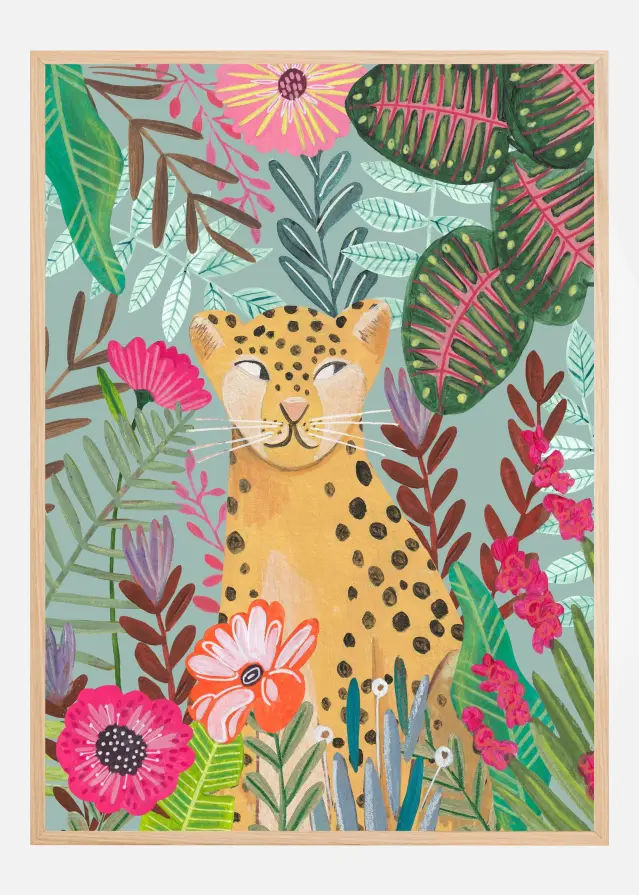 Leopard in the Jungle Plakat