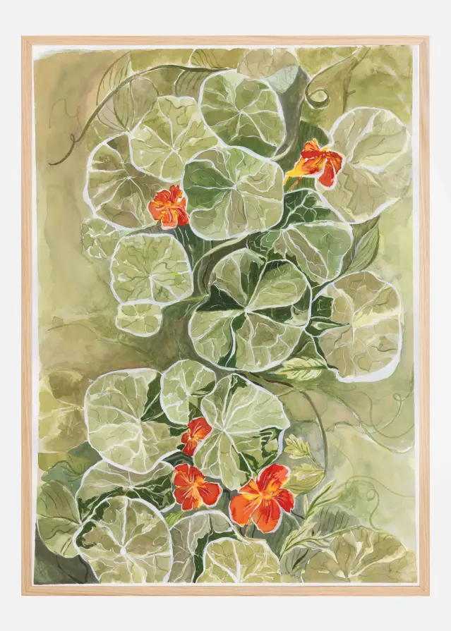 Nasturtium Tapestry Plakat