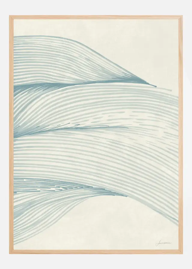 Ocean in lines 01 Plakat