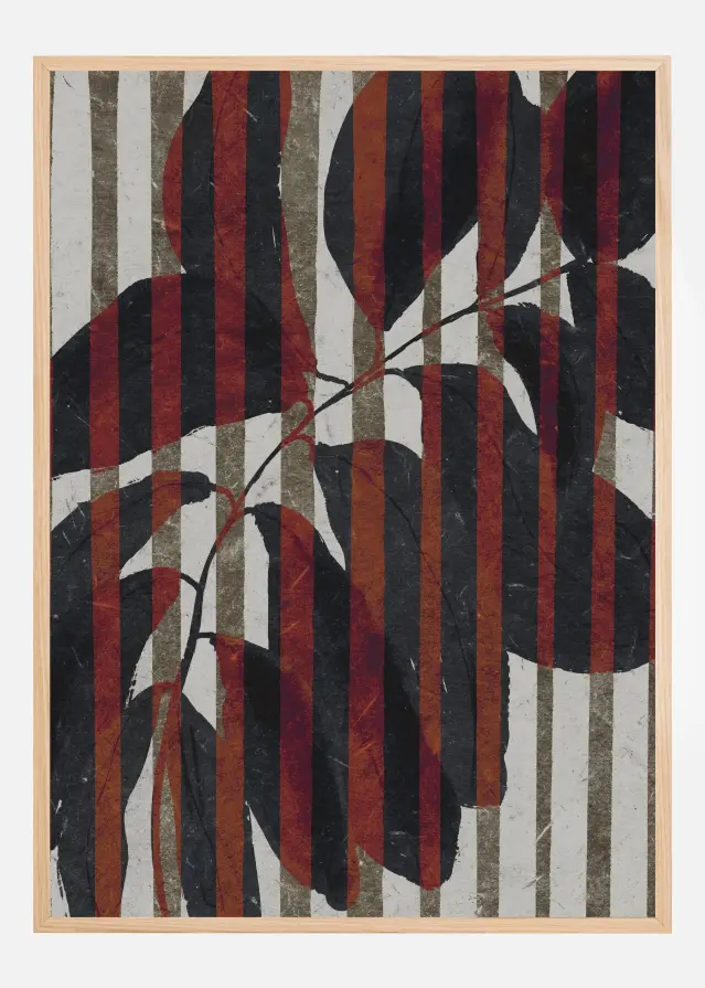 Plant And Stripes Plakat