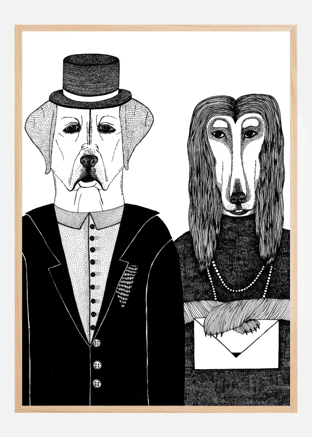 Dogs Couple Plakat