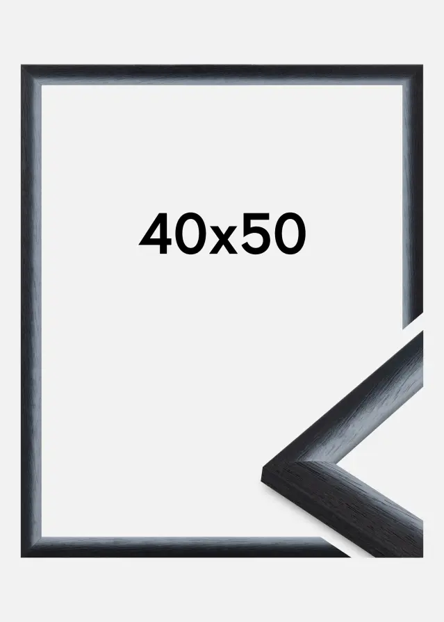 Ramme Cornwall Akrylglass Svart 40x50 cm