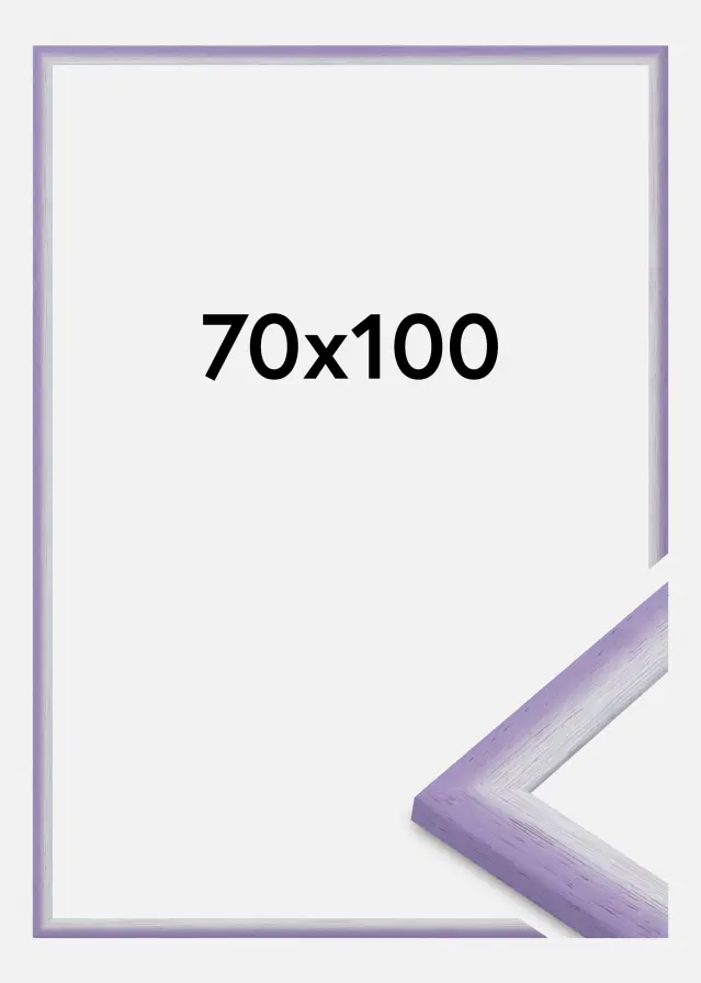 Ramme Cornwall Akrylglass Lyselilla 70x100 cm
