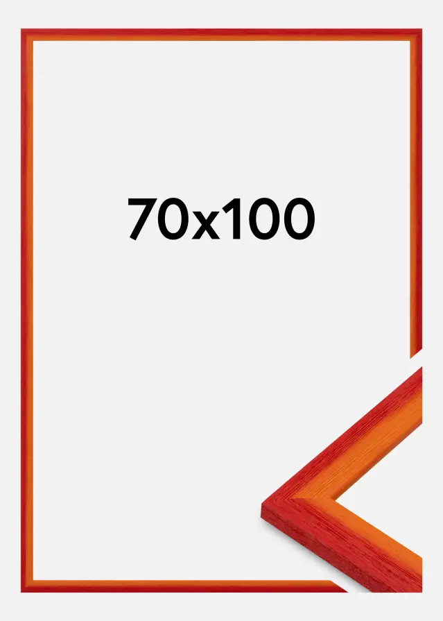 Ramme Cornwall Akrylglass Rød 70x100 cm