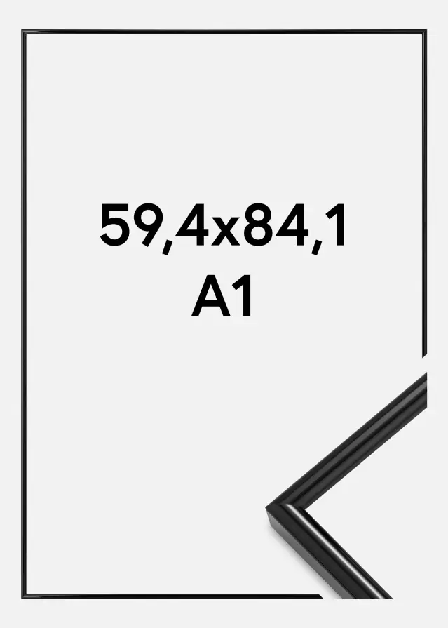 Ramme Galeria Akrylglass Svart 59,4x84,1 cm (A1)