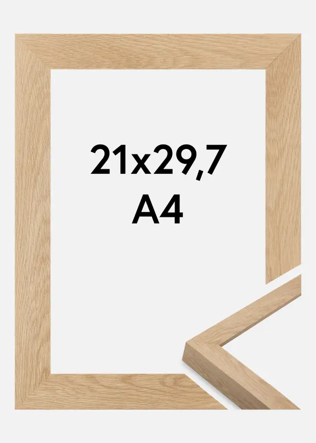 Ramme Wells Akrylglass Eik 21x29,7 cm (A4)