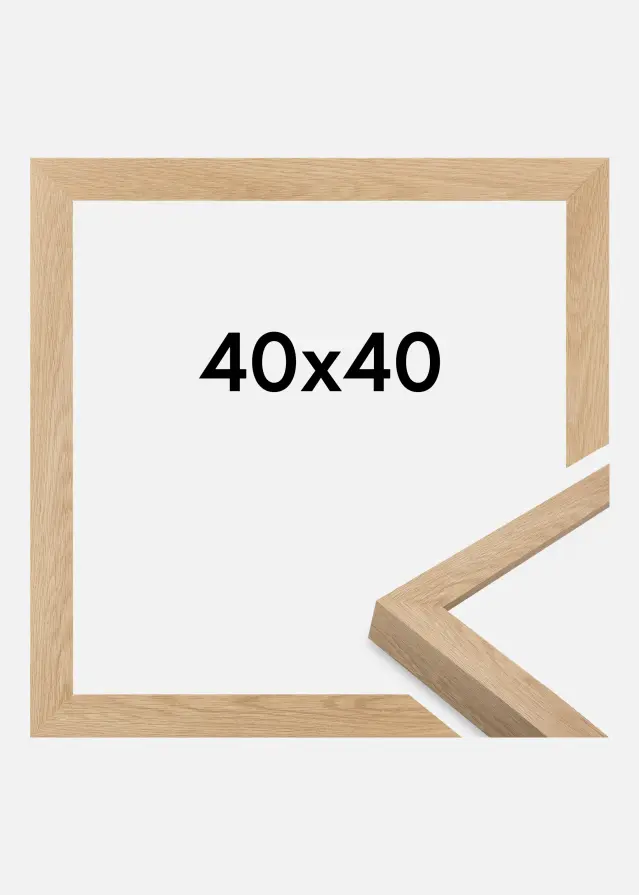 Ramme Wells Akrylglass Eik 40x40 cm