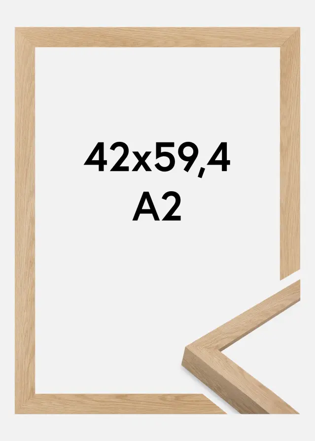 Ramme Wells Akrylglass Eik 42x59,4 cm (A2)