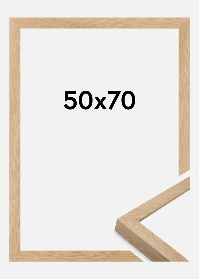 Ramme Wells Akrylglass Eik 50x70 cm