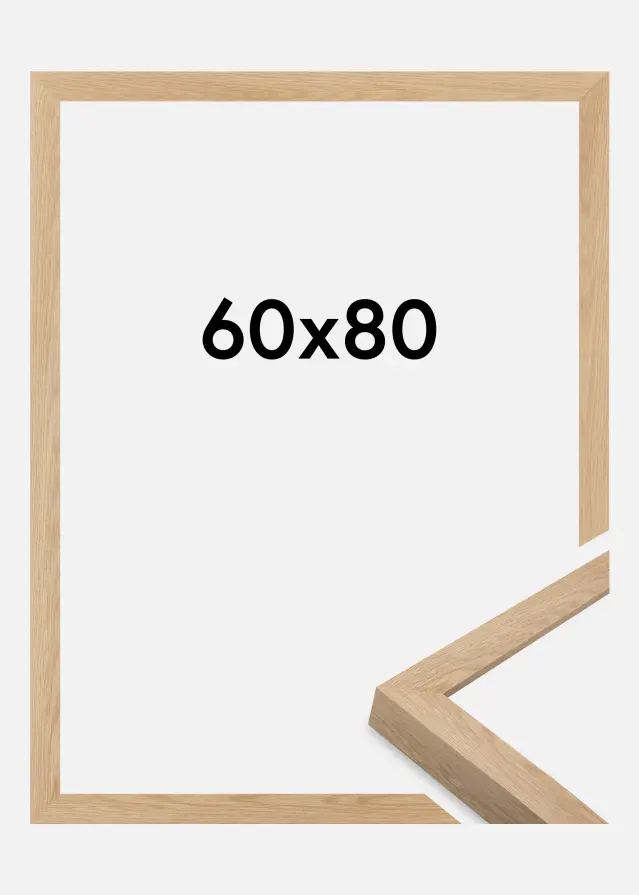 Ramme Wells Akrylglass Eik 60x80 cm