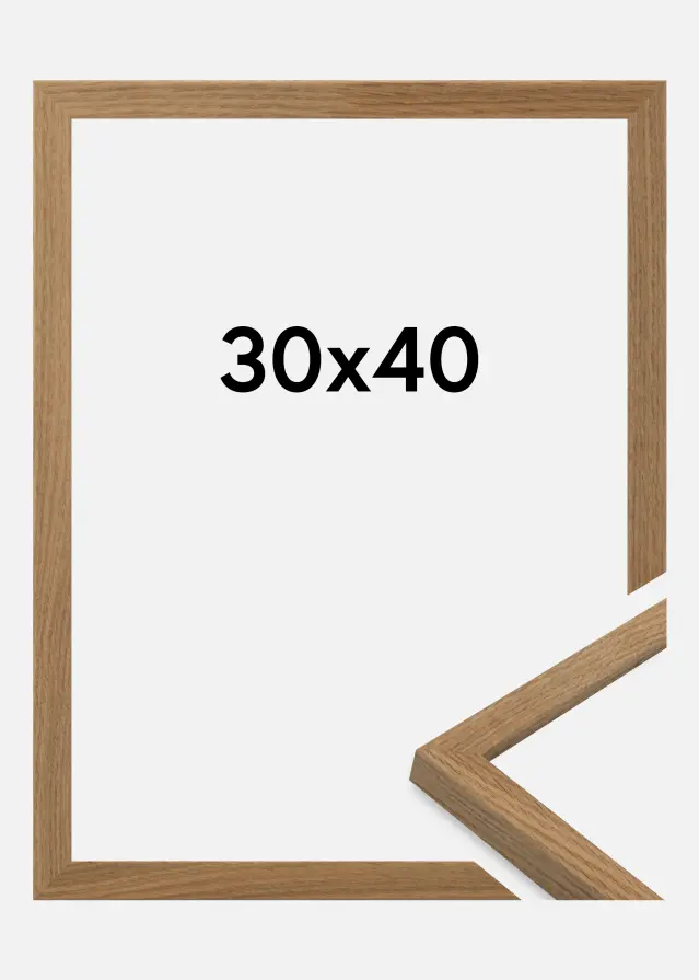 Ramme Salisbury Akrylglass Eik 30x40 cm