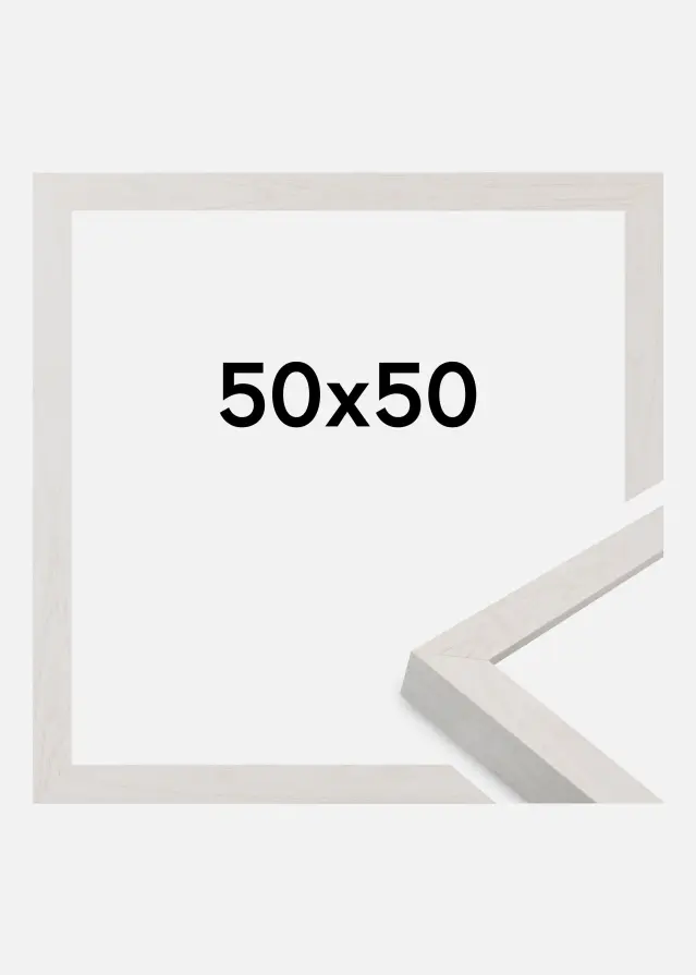 Ramme Wells Akrylglass Hvit 50x50 cm