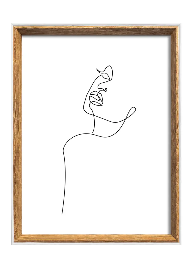 Ramme Silhouette Valnøtt 18x24 cm