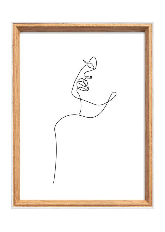 Ramme Silhouette Eik 18x24 cm