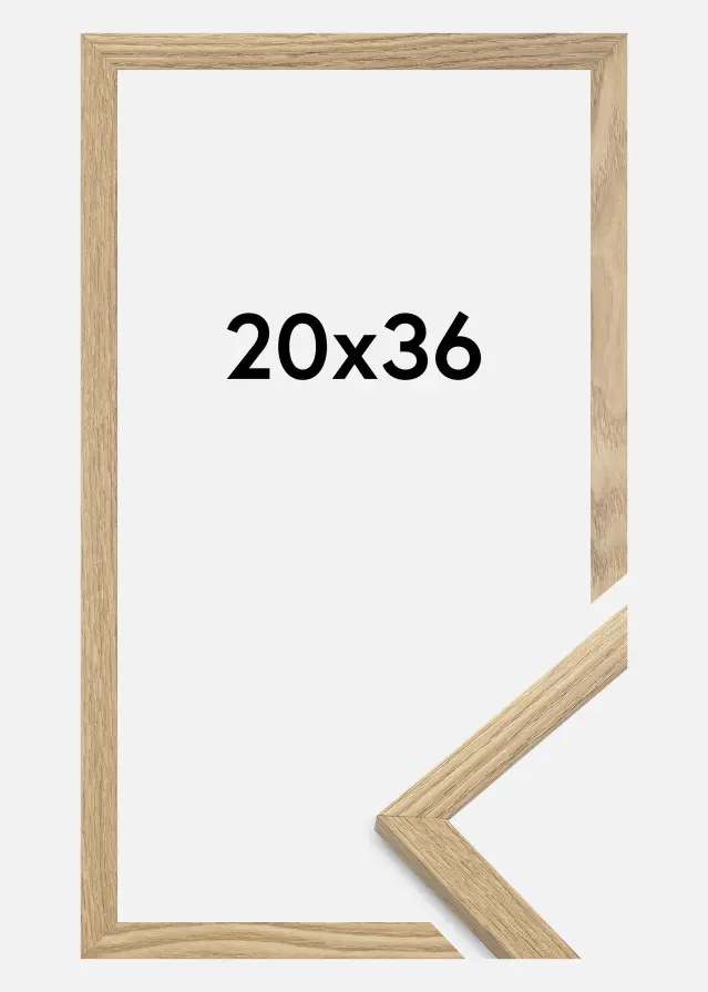 Ramme Trendy Akrylglass Eik 20x36 cm