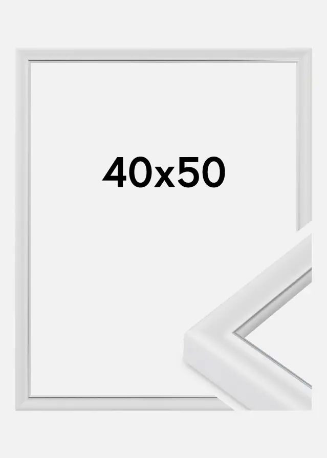 Ramme Canterbury Akrylglass Hvit 40x50 cm