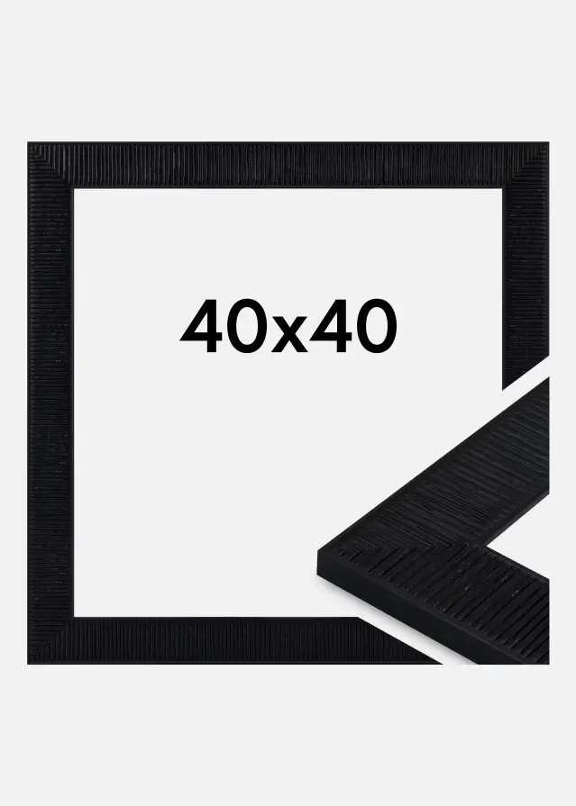 Ramme Lund Akrylglass Svart 40x40 cm