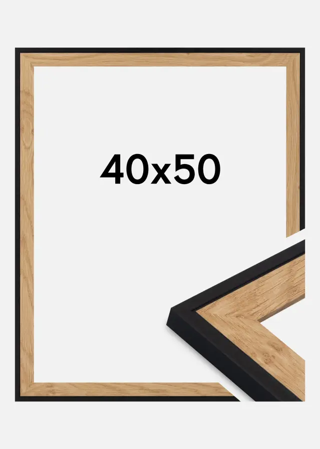 Ramme Iris Akrylglass Svart 40x50 cm