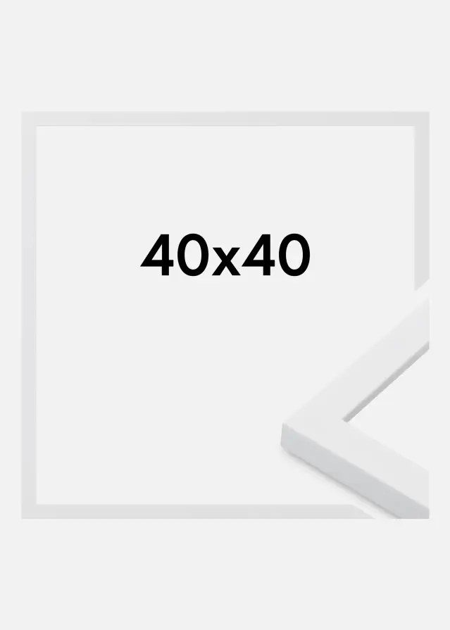 Ramme Oban Akrylglass Hvit 40x40 cm