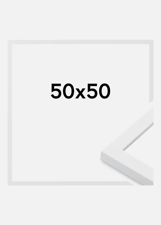 Ramme Oban Akrylglass Hvit 50x50 cm