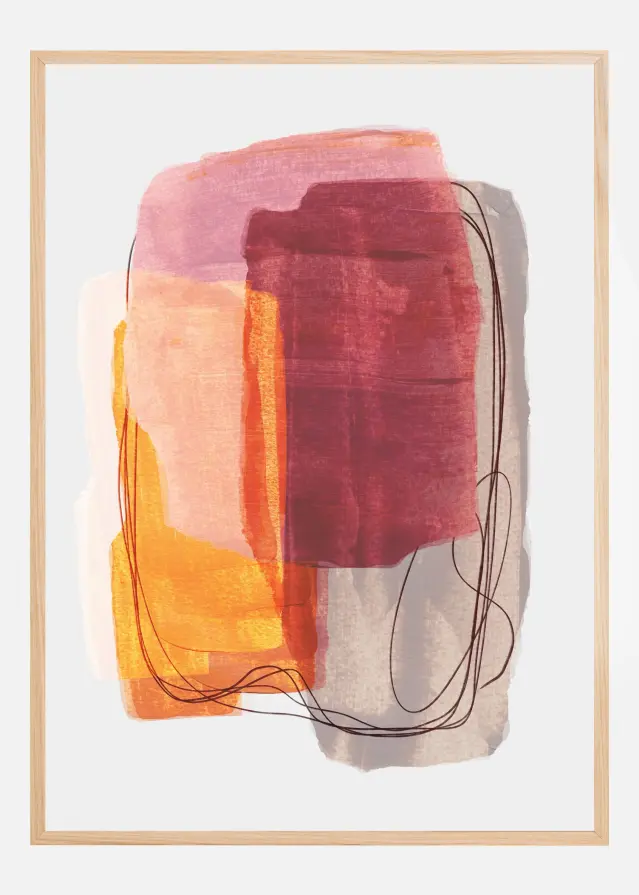 Abstract Brush Strokes 51 Plakat