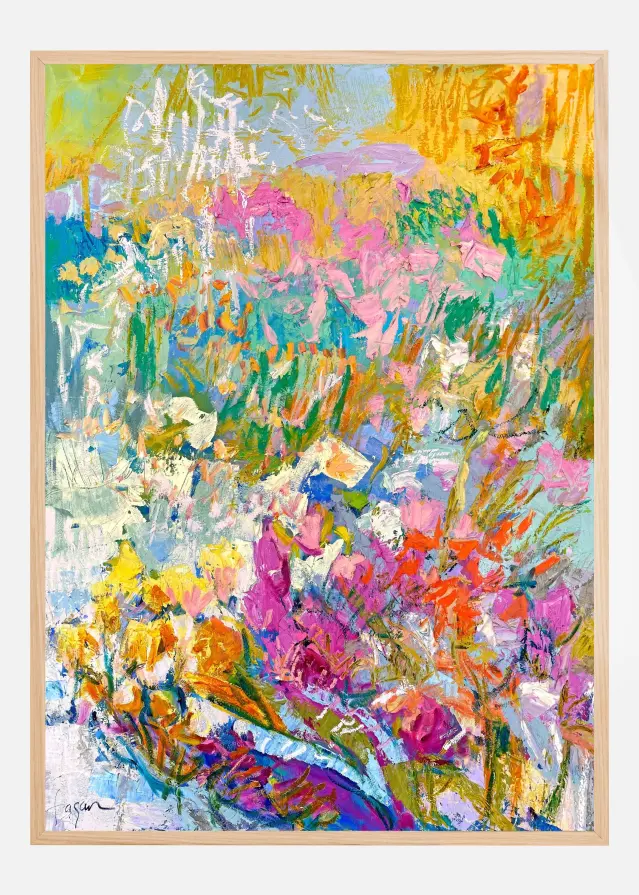 Vibrant Garden Dream Plakat