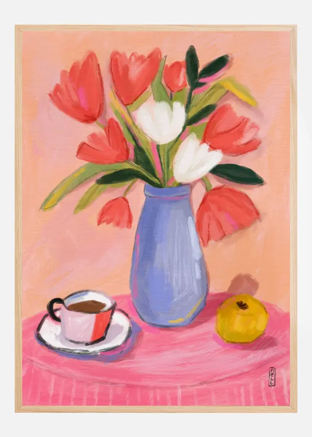 Coffee and Flowers Plakat
