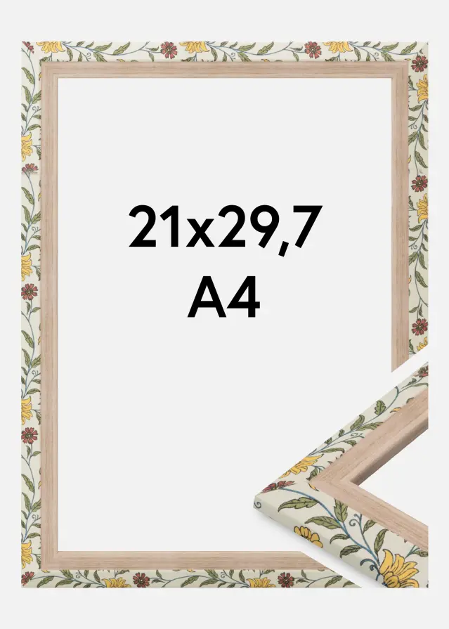 Ramme Arco Akrylglass Blomstrete Eik 21x29,7 cm (A4)