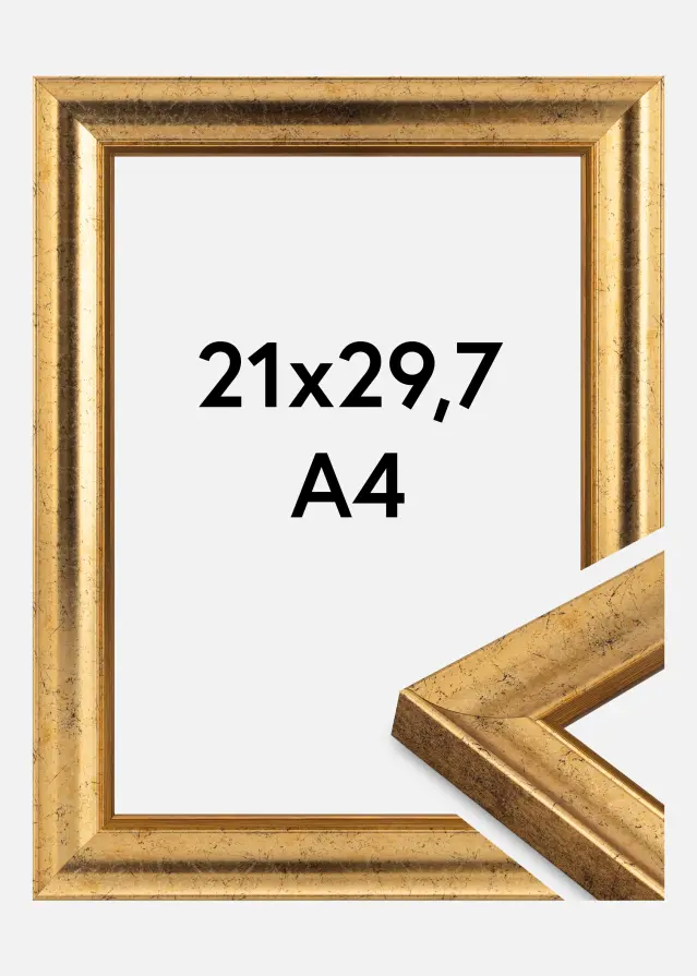 Ramme Conca Akrylglass Gull 21x29,7 cm (A4)