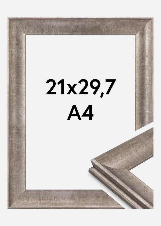 Ramme Conca Akrylglass Sølv 21x29,7 cm (A4)