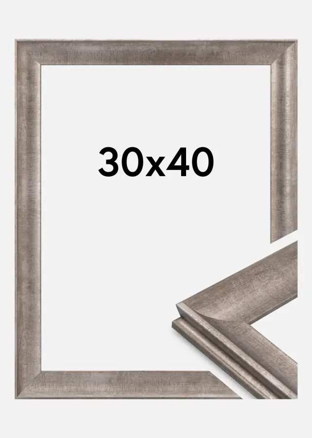 Ramme Conca Akrylglass Sølv 30x40 cm