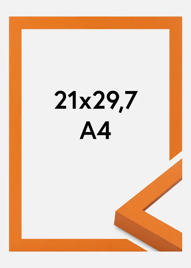 Ramme Selection Akrylglass Orange 21x29.7 cm (A4)