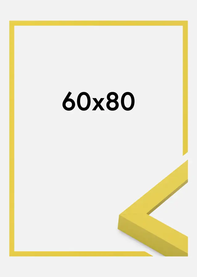 Ramme Selection Akrylglass Yellow 60x80 cm