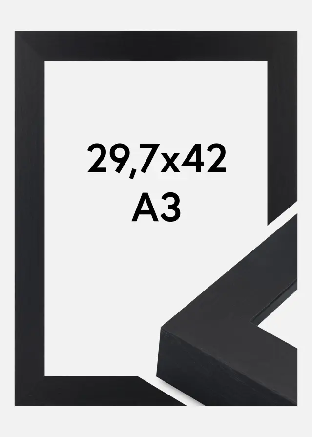 Ramme Wells Akrylglass Svart 29,7x42 cm (A3)